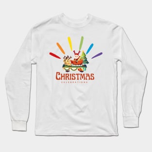 Santa's Sleigh Ride Express Long Sleeve T-Shirt